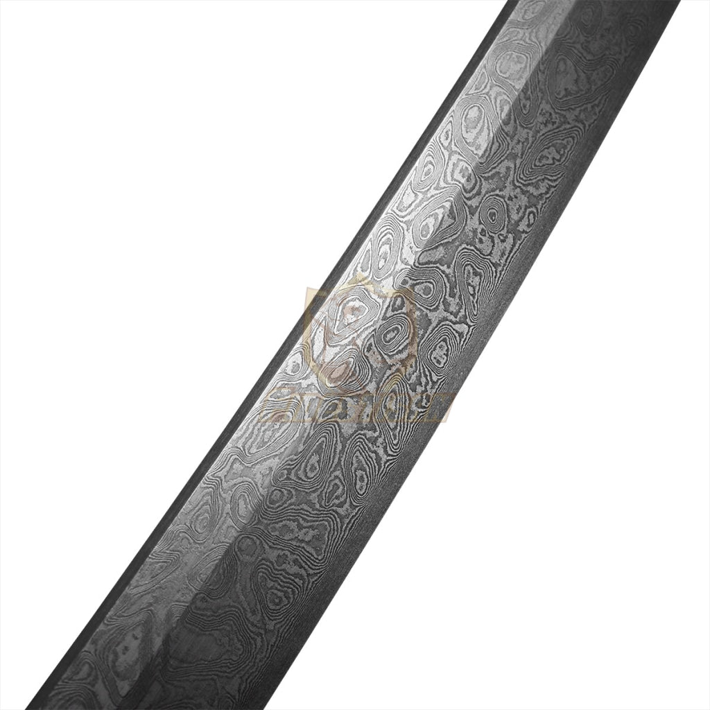 Fidestisan Wpcn272 Handmade Katana Damascus Steel Samurai Japanese Real Sword Full Tang Sharp Twist