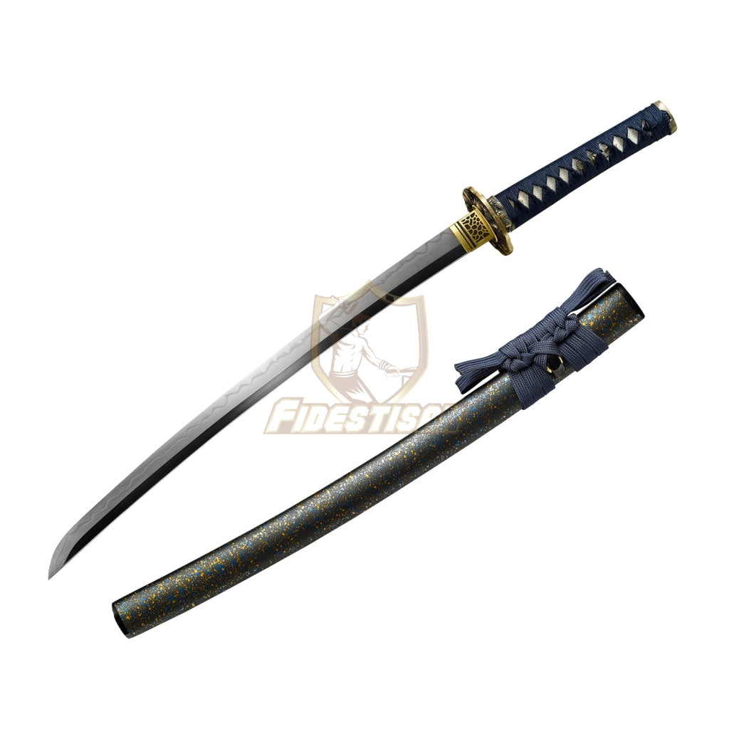 Fidestisan Wtcy288 Real 28Inch Wakizashi T10 Blade Clay Tempered Hamon Line Japanese Samurai Katana