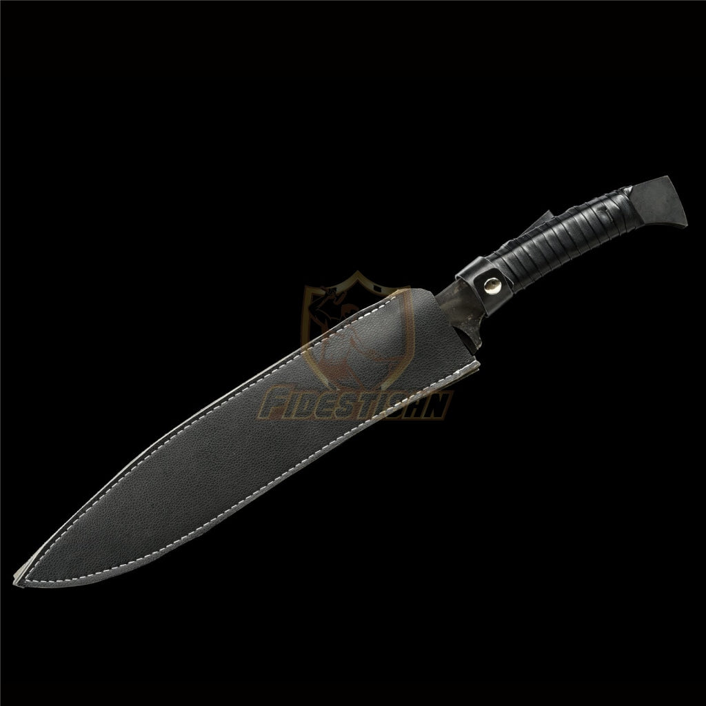 Fidetisan Z02 Zombie Apocalypse Outdoor Survival Knife 5160 Spring Steel