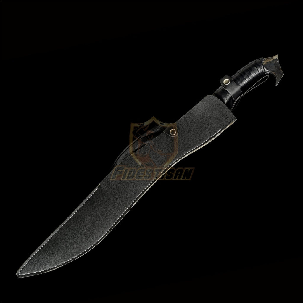 Fidetisan Z17 Zombie Apocalypse Outdoor Sword Katana Survival Tactical Knife 5160 Spring Steel