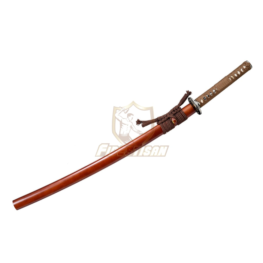 Handemade Real Hamon T10 Steel Maple Leaf Blade Japanes Samurai Katana Sword Sharp Clay Tempered