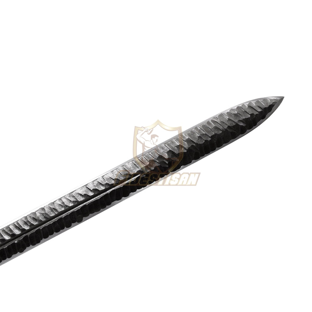 Handmade Chinese Han Sword Integral Forging Damascus Steel Double-Edged Blade Broadsword 40Inch Full