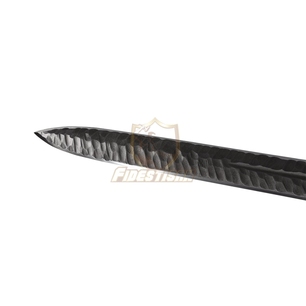 Handmade Chinese Han Sword Integral Forging Damascus Steel Double-Edged Blade Broadsword 40Inch Full