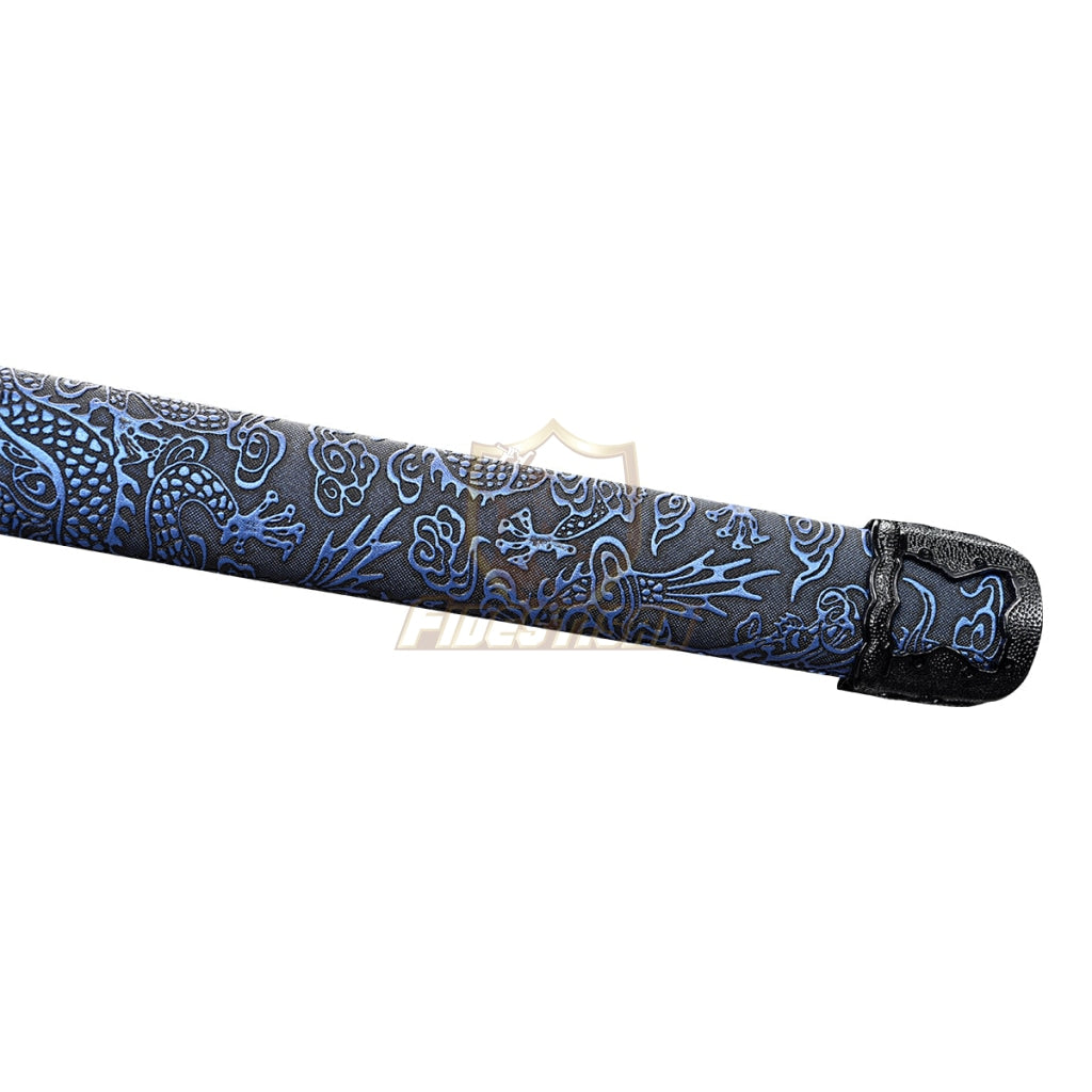 Handmade Chinese Sword Tang Dao Spring Steel 9260 Blue Flame Blade Oil Quenching Full 58Hrc 40Inch