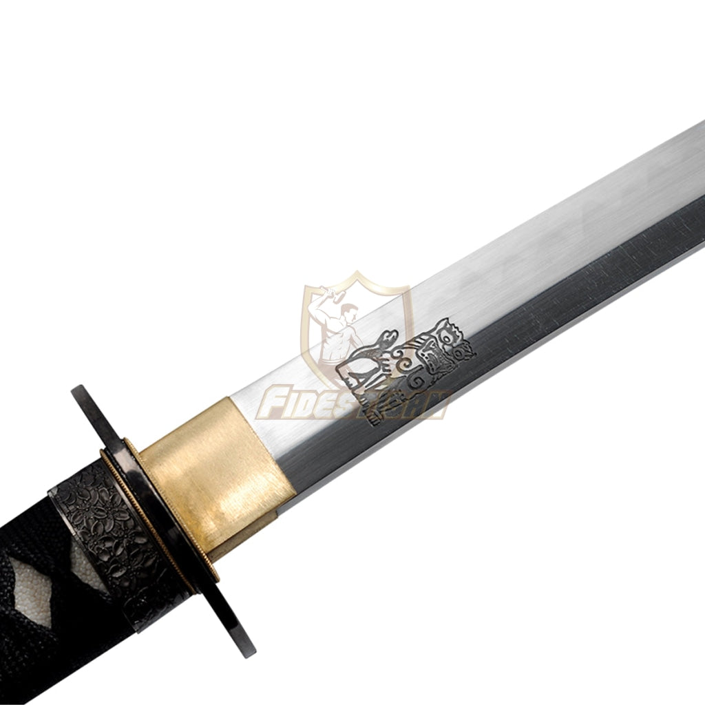 Handmade Kill Bill Vol.1 Katana Sword Samurai The Bride 1095 High Carbon Steel Real Hamon Lion Full