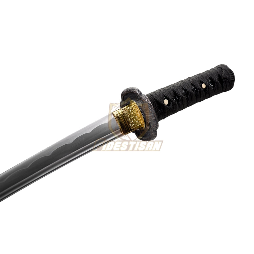 Japanese Samurai Katana Tantou Sword 1060 Carbon Steel Oil Quenching Real Sharp Blade Full Tang