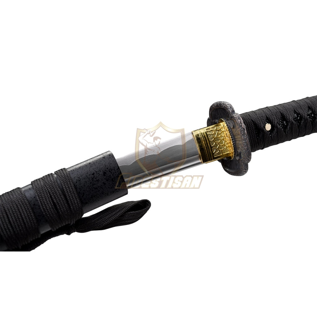 Japanese Samurai Katana Tantou Sword 1060 Carbon Steel Oil Quenching Real Sharp Blade Full Tang