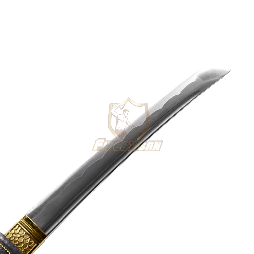 Japanese Samurai Katana Tantou Sword 1060 Carbon Steel Oil Quenching Real Sharp Blade Full Tang