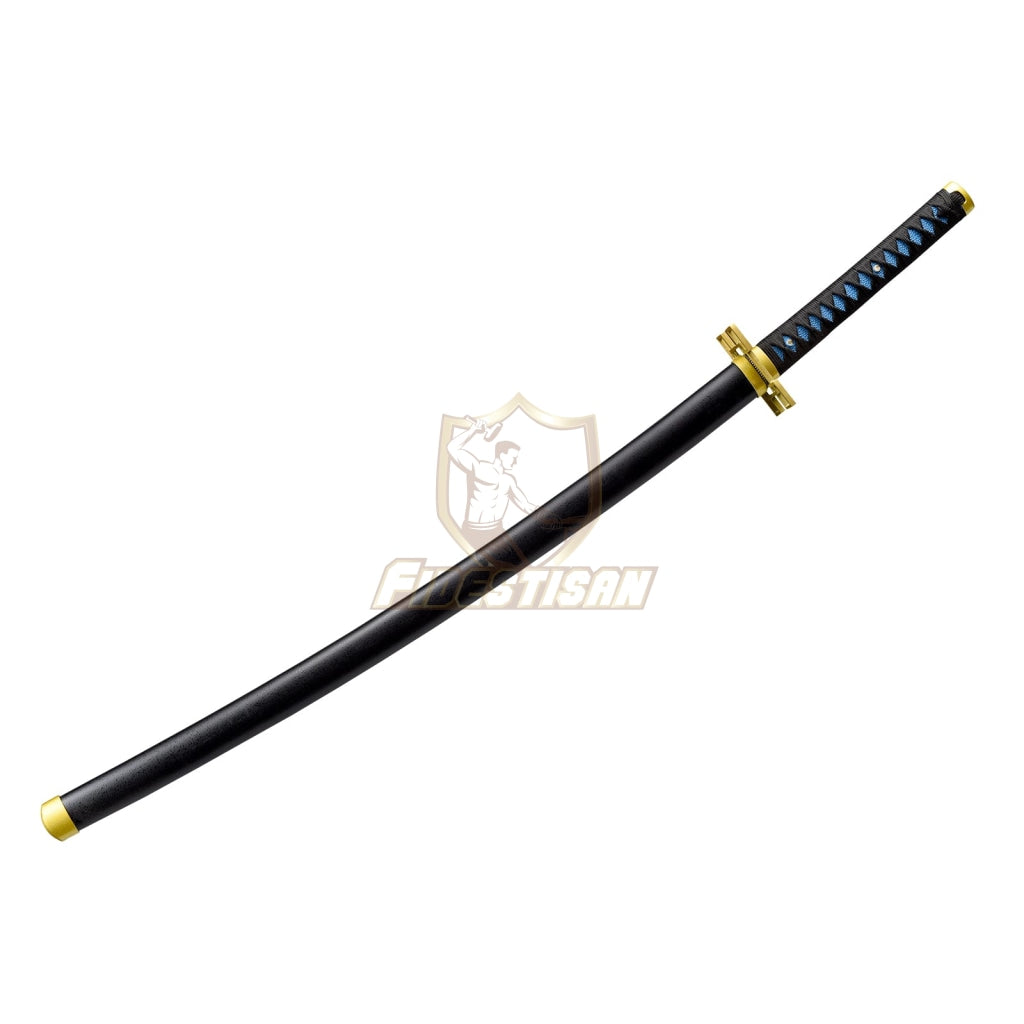 Khon310 Demon Slayer Kamado Tokitou Muichirou Nichirin Samurai Cosplay Golden 1095 High Carbon Steel