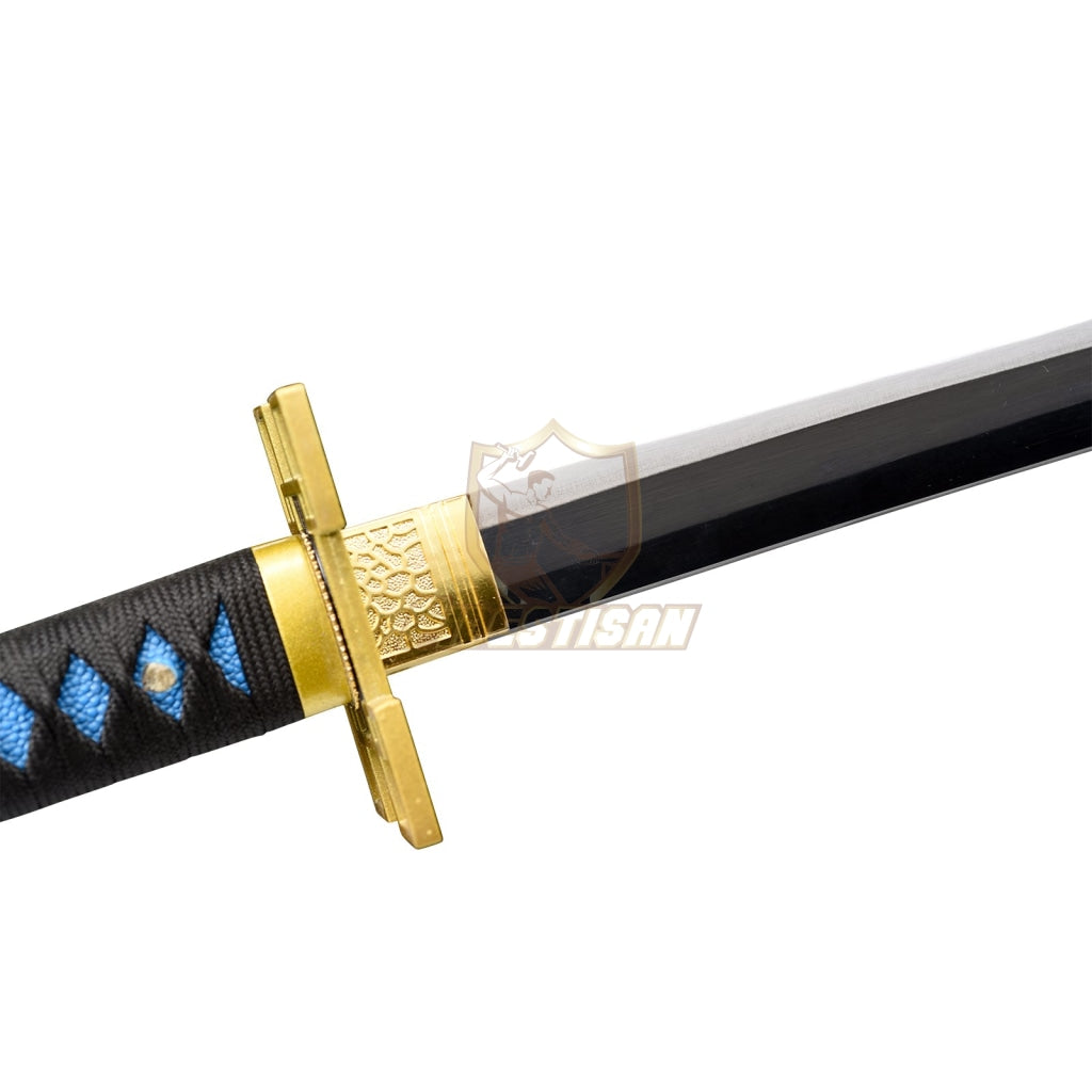 Khon310 Demon Slayer Kamado Tokitou Muichirou Nichirin Samurai Cosplay Golden 1095 High Carbon Steel