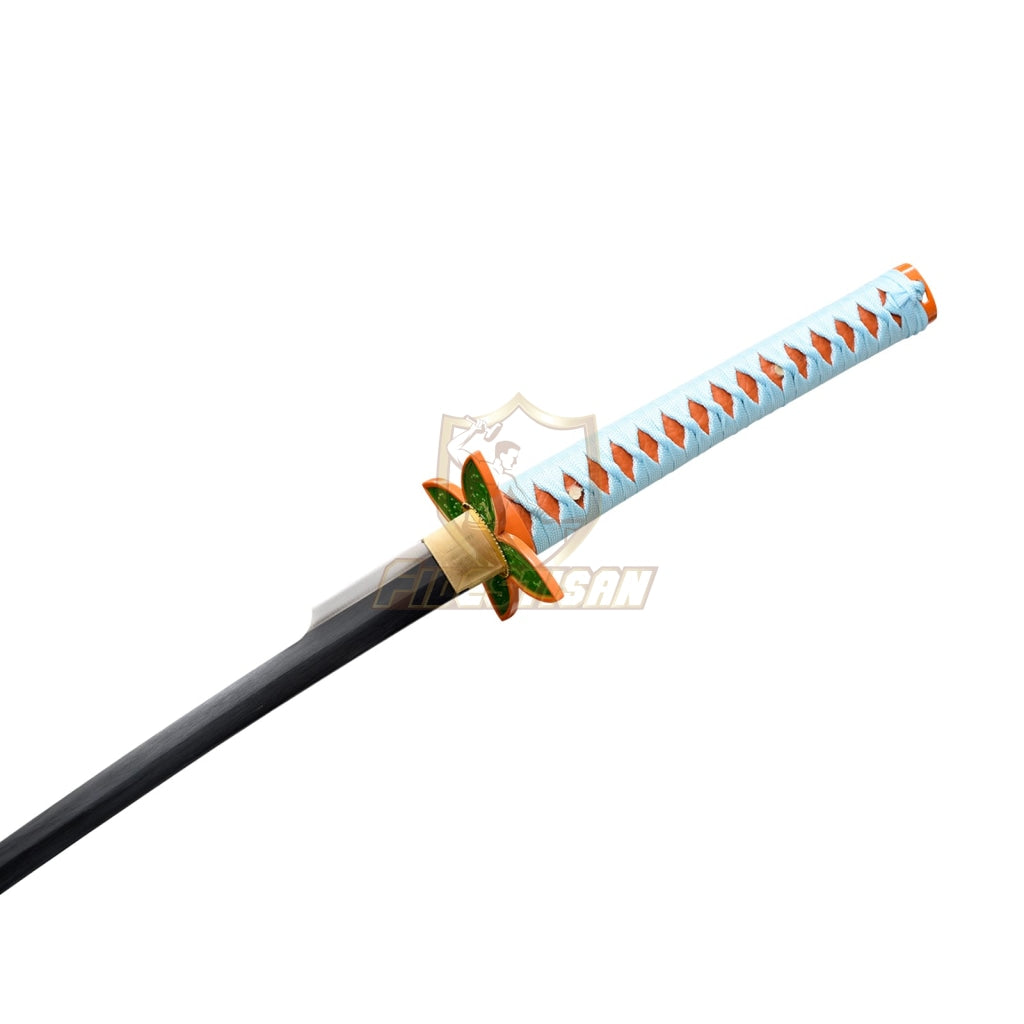 Khon312 Demon Slayer Kochou Shinobu Samurai Cosplay Golden 1095 High Carbon Steel Blade Katana Sword