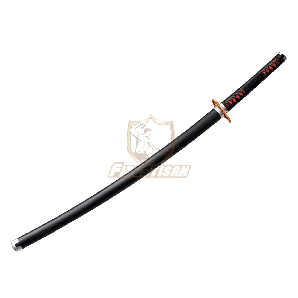 Khon313 Demon Slayer Kamado Tanjirou God Of Fire Samurai Cosplay Golden 1095 High Carbon Steel Blade