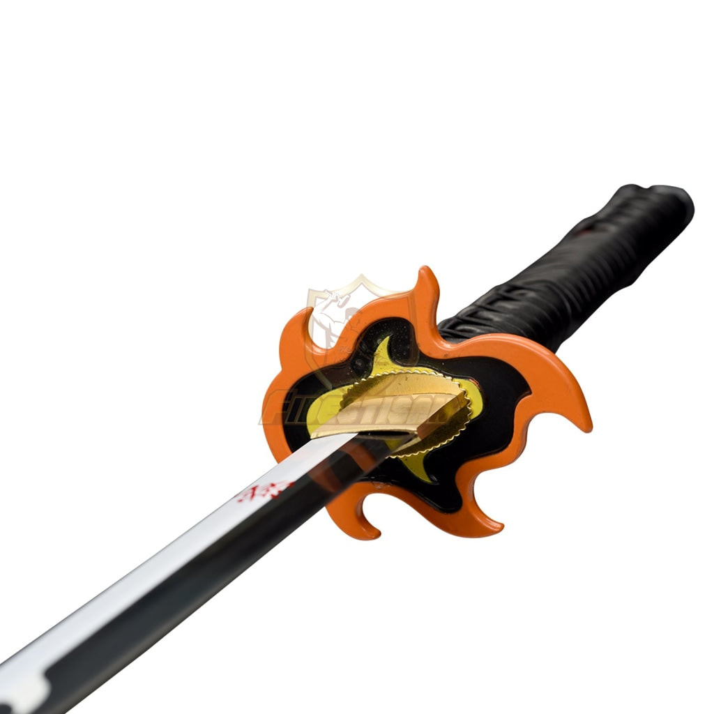 Khon313 Demon Slayer Kamado Tanjirou God Of Fire Samurai Cosplay Golden 1095 High Carbon Steel Blade