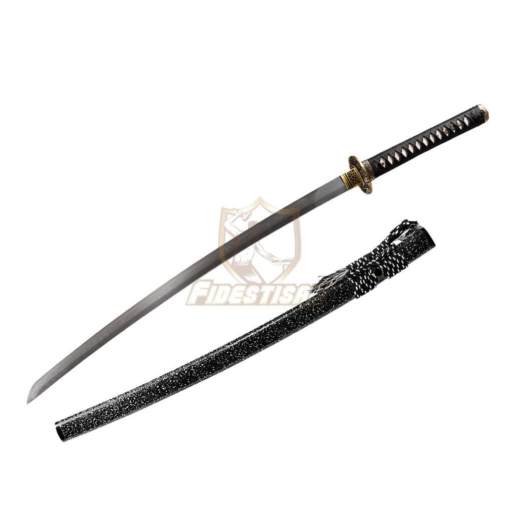 Kpcn255 Fidestisan Handmade Katana Samurai Japanese Damascus Steel Real Sword Full Tang Sharp Wave