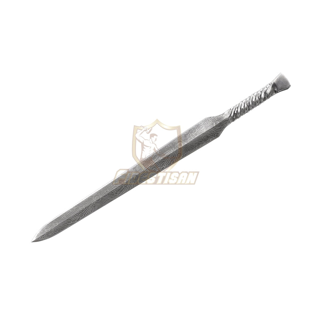 Modern Western Vikings Sword Integral Forging Damascus Steel Double-Edged Blade European 26Inch Full