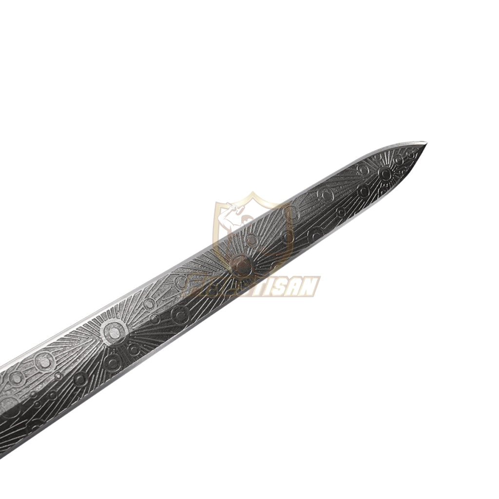 Modern Western Vikings Sword Integral Forging Damascus Steel Double-Edged Blade European 26Inch Full