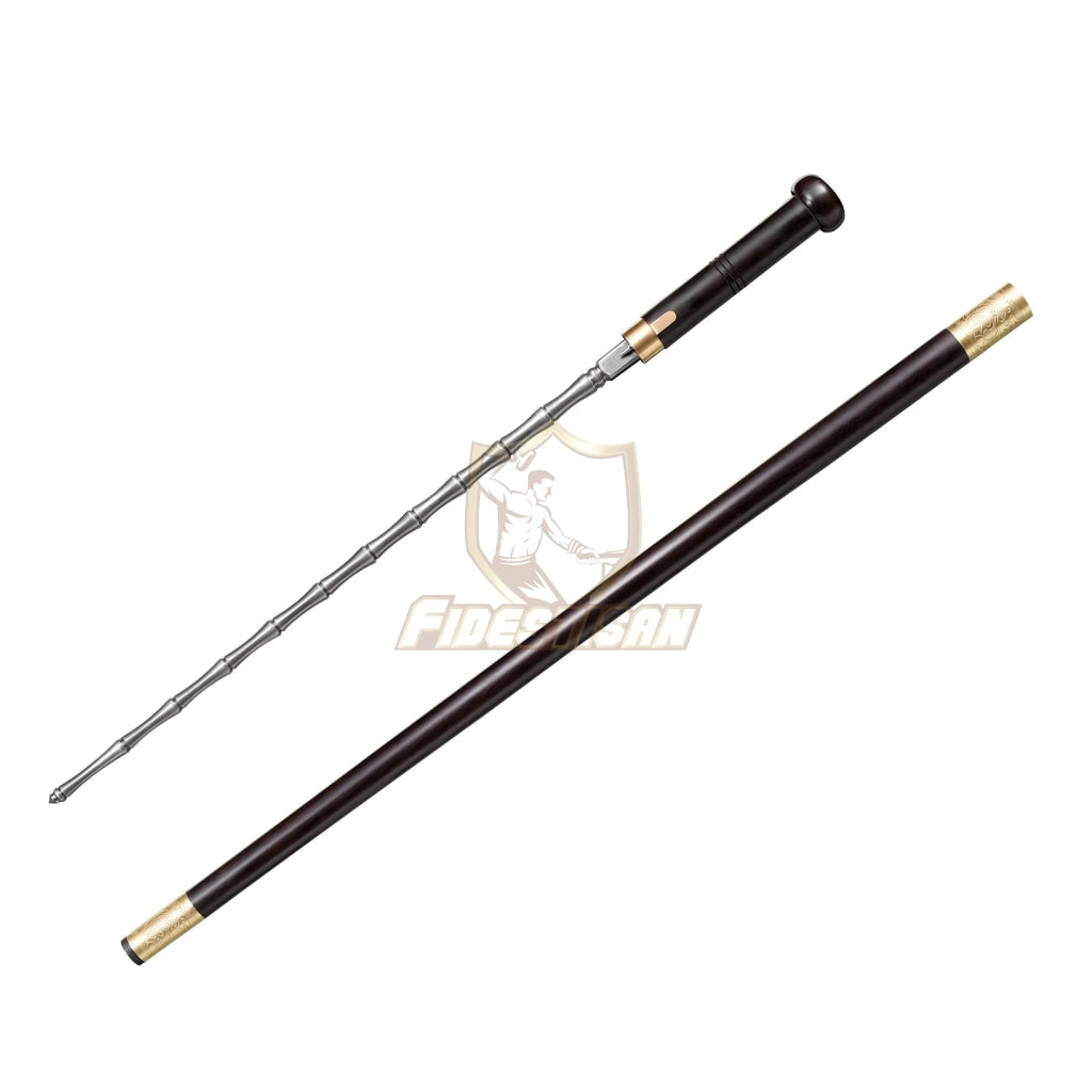 Opcn307 36Inch Walking Sticks Damascus Steel Chinese Kung Fu Weapons Whip Mace Sword Breaker Copper