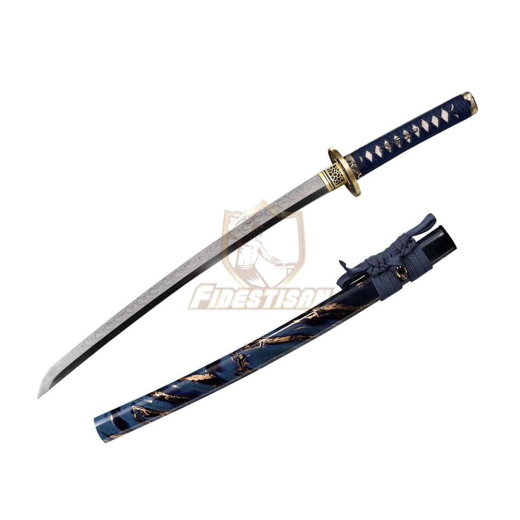 Real 28Inch Wakizashi T10 Blade Clay Tempered Tsuchioki Japanese Samurai Katana Sword Full Tang