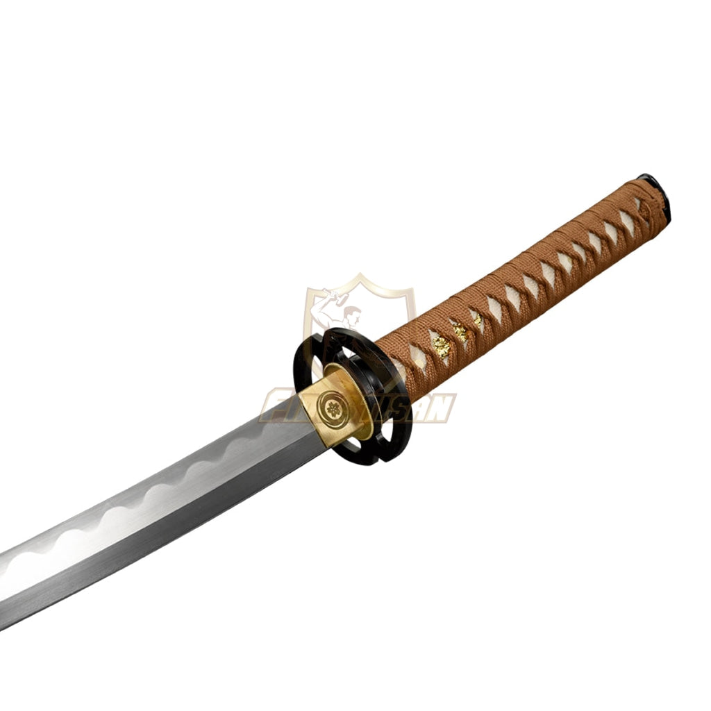 Rurouni Tairushi Sakabato Reverse Blade Katana Sword Damascus Steel Clay Tempered Handmade Copper